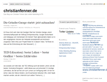Tablet Screenshot of christianfenner.de
